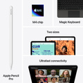 iPad Air M4 Wi-Fi + Cellular 256 GB rymdgrå 11 tum