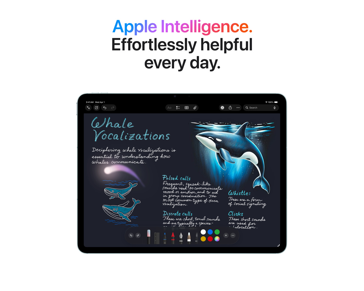 iPad Air M4 Wi-Fi + Cellular 128 GB blå 13 tum