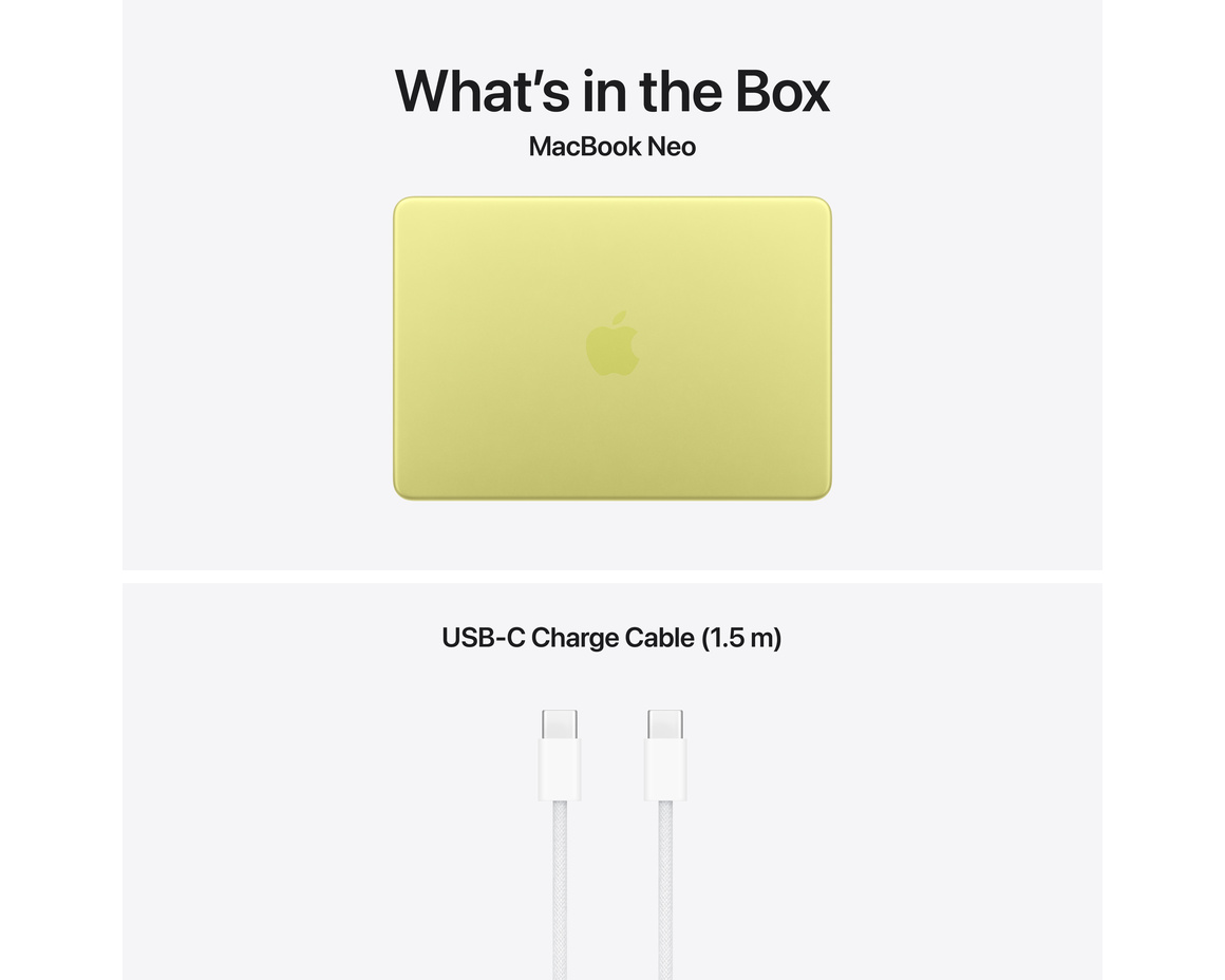 MacBook Neo citrus 256 GB Magic Keyboard