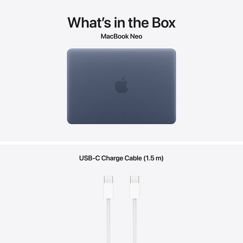 MacBook Neo indigo 512 GB Magic Keyboard med Touch ID
