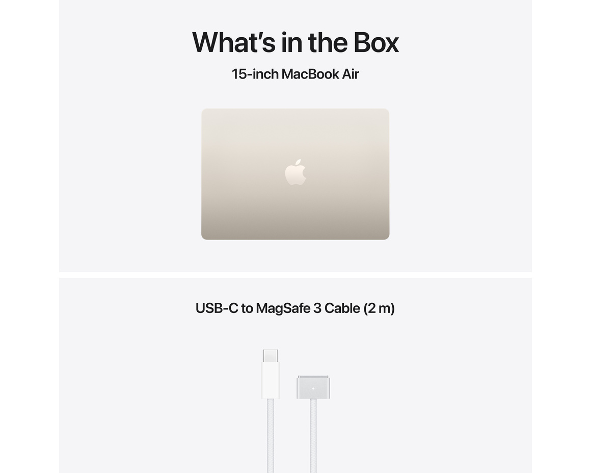 MacBook Air 15 M5, 10-core CPU,10-core GPU/16GB/512GB stjärnglans