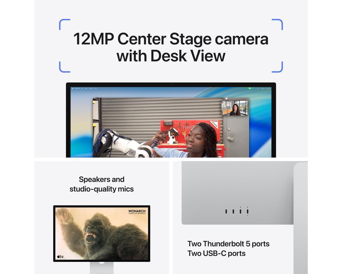 Apple Studio Display 2026 Stativ med justerbar lutning - Standardglas