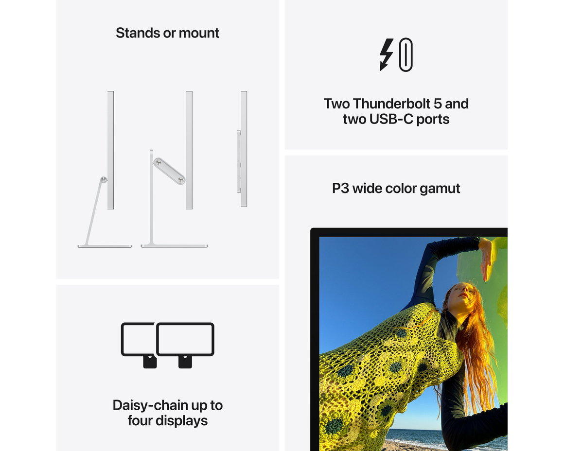 Apple Studio Display 2026 Stativ med justerbar lutning - Standardglas