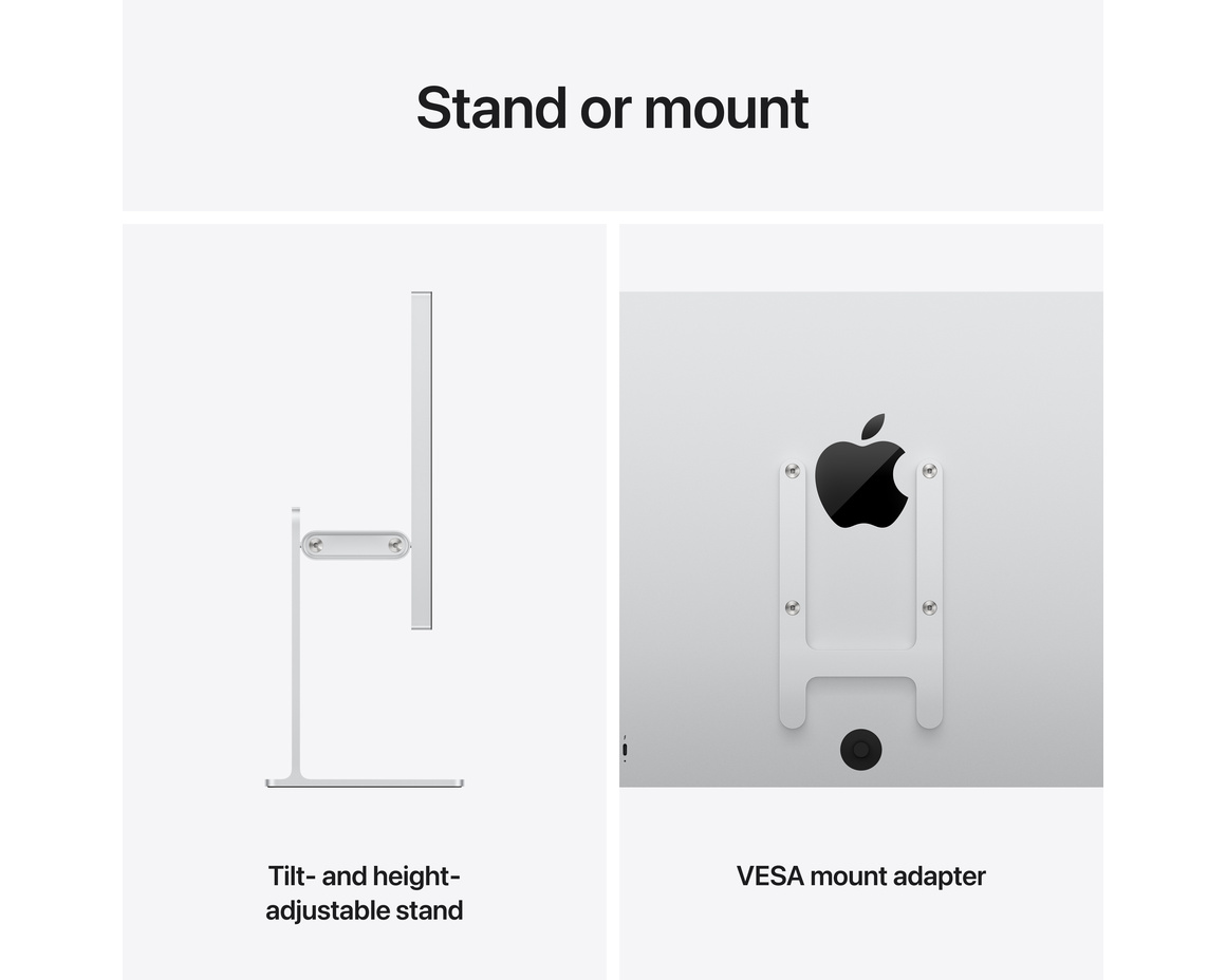 Apple Studio Display XDR 2026 Justerbar lutning och höjd - Standardglas