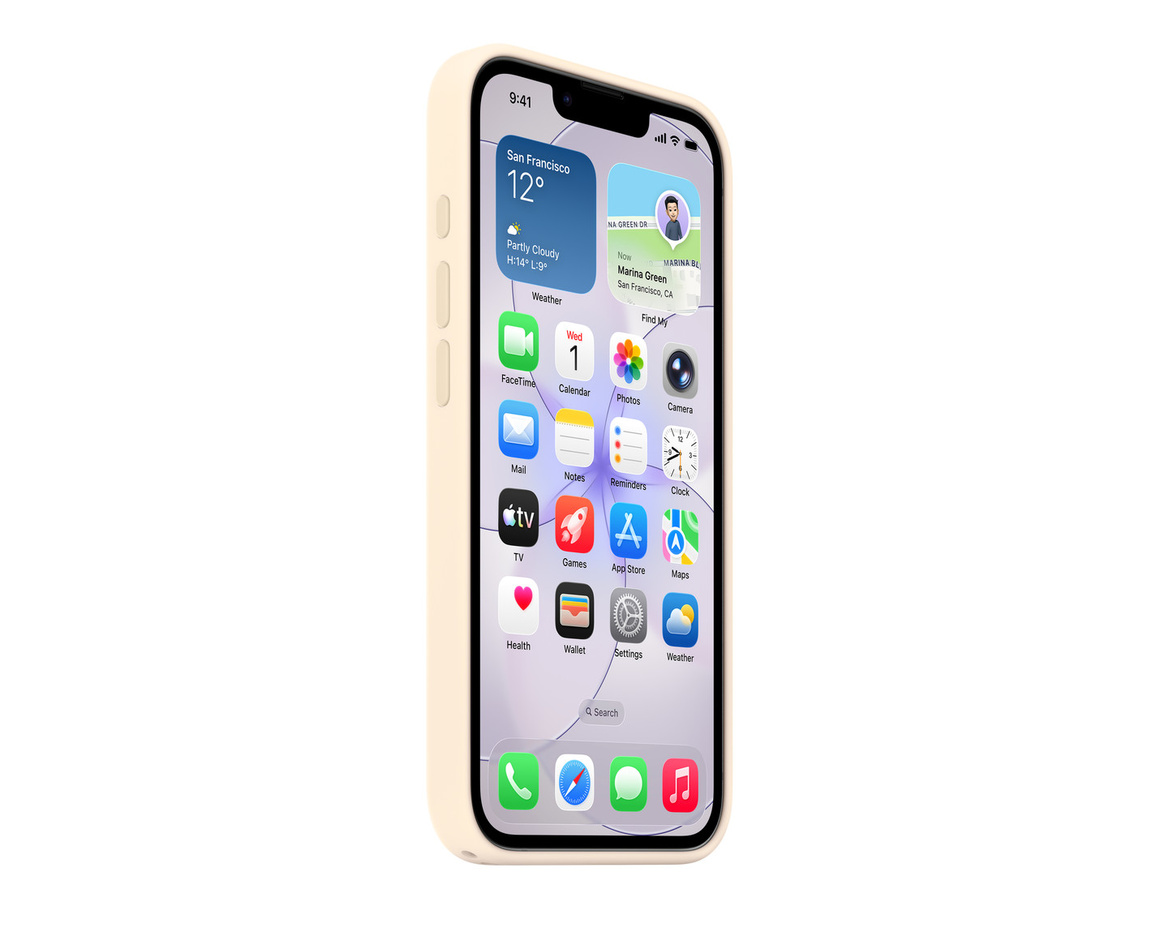 Apple iPhone 17e Silikonskal med MagSafe vanilj