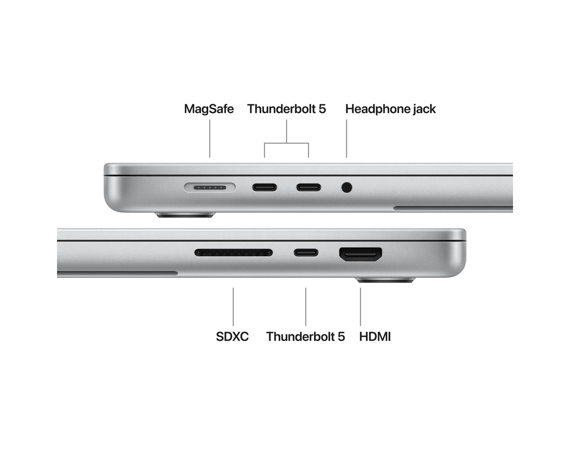 MacBook Pro 16 M5 Max 18‑core CPU, 32‑core GPU/36GB/2TB SSD Silver