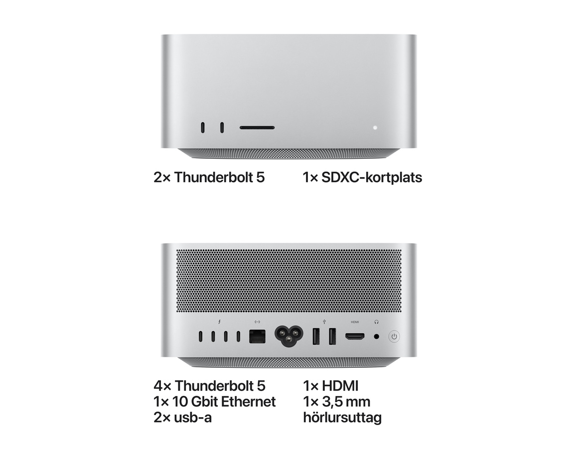 Mac Studio M5 Ultra  30‑core CPU, 64‑core GPU, 96GB, 1TB