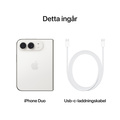 iPhone Duo - stjärnvit 256 GB