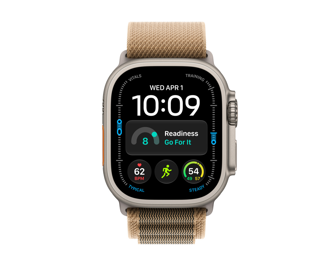 Apple Watch Ultra 4 GPS + Cellular 49mm med Bergsloop Desert Small