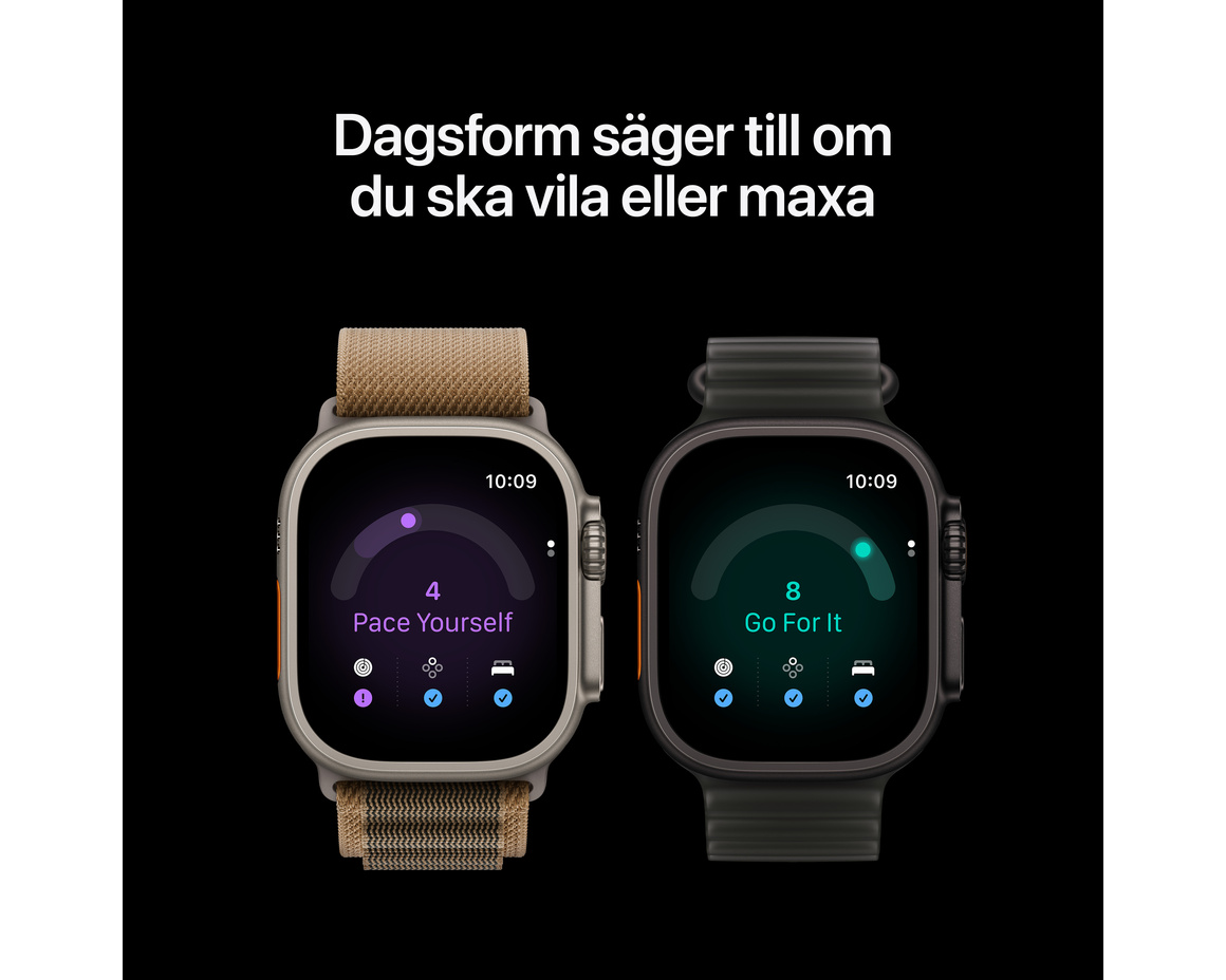 Apple Watch Ultra 4 GPS + Cellular 49mm med Bergsloop Desert Small