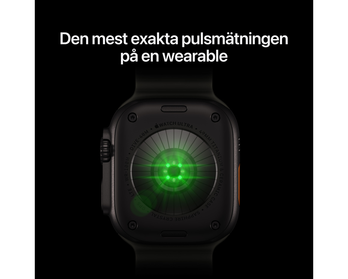 Apple Watch Ultra 4 GPS + Cellular 49mm med Bergsloop Burgundy Large