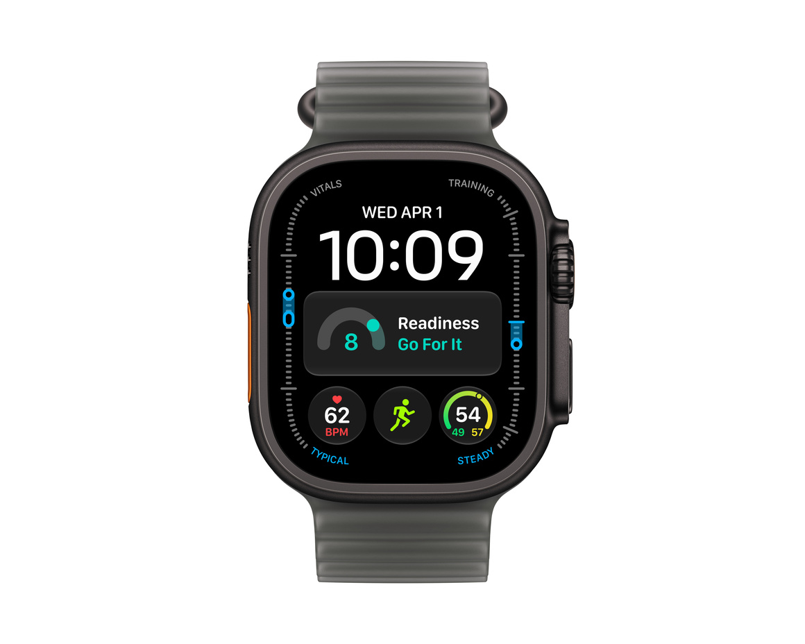 Apple Watch Ultra 4 GPS + Cellular 49mm med Ocean Band Genomlyst svart