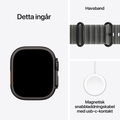 Apple Watch Ultra 4 GPS + Cellular 49mm med Ocean Band Genomlyst svart