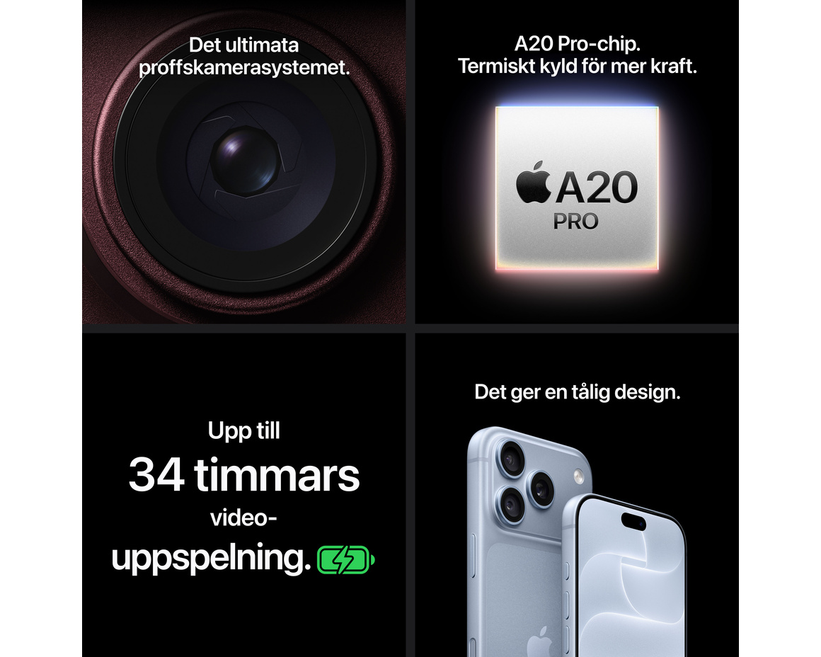 iPhone 18 Pro - glaciär - 256 GB