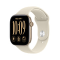 Apple Watch Series 12 Aluminium med Sportband Ljust Guld 46mm GPS S/M