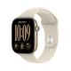Apple Watch Series 12 Aluminium med Sportband Ljust Guld 46mm GPS S/M