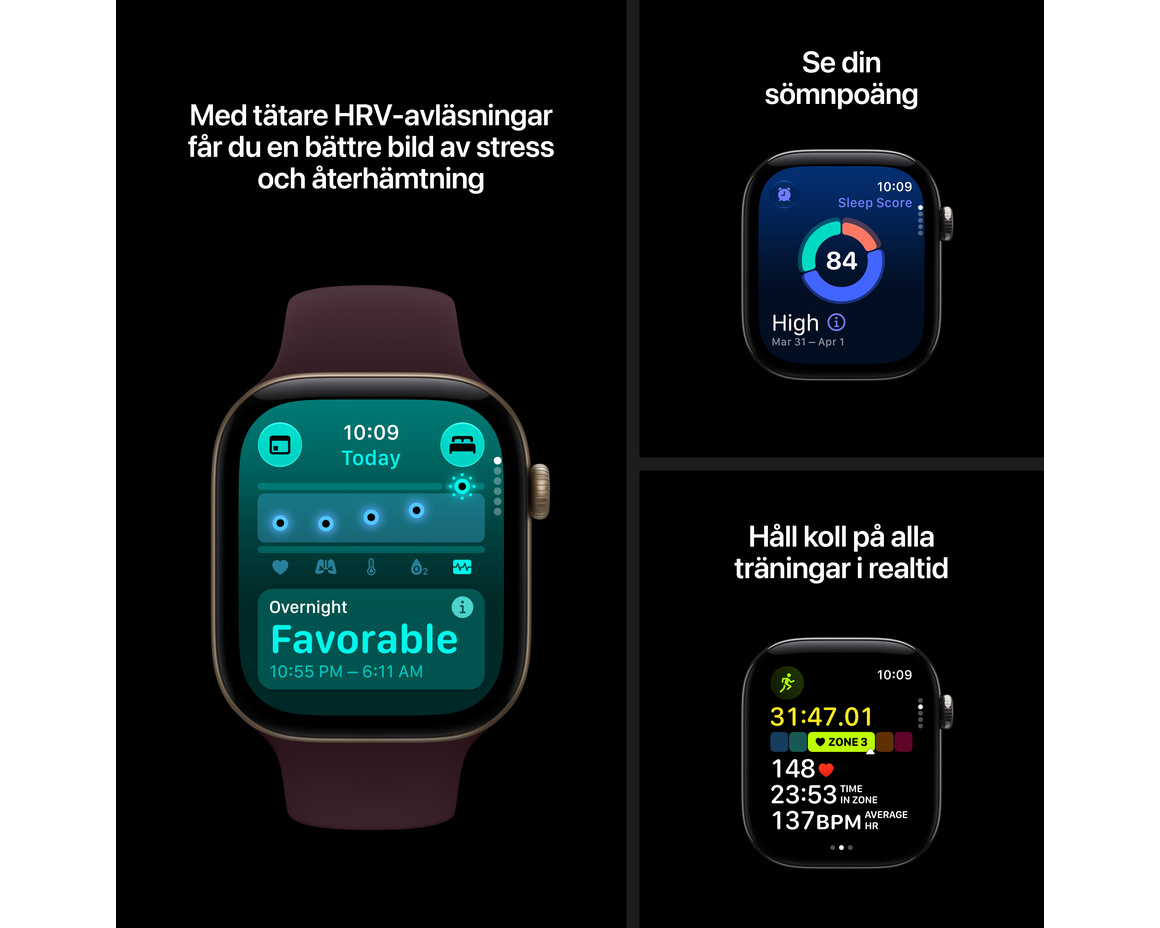 Apple Watch Series 12 Titan Cellular med Milanesisk Loop 42mm Naturlig