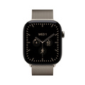 Apple Watch Series 12 Titan Cellular med Milanesisk Loop 46mm Naturlig S/M