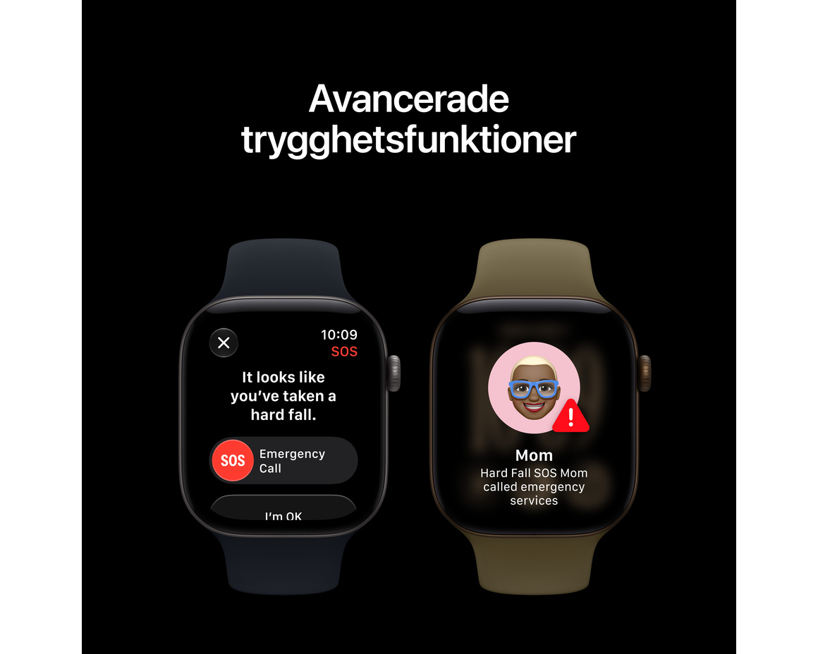 Apple Watch Series 12 Keramik Cellular med Sportband Nattblå 42mm S/M
