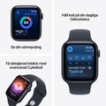 Apple Watch SE 3 GPS 44mm Starlight Aluminium Case with Sand Sport Band - S/M